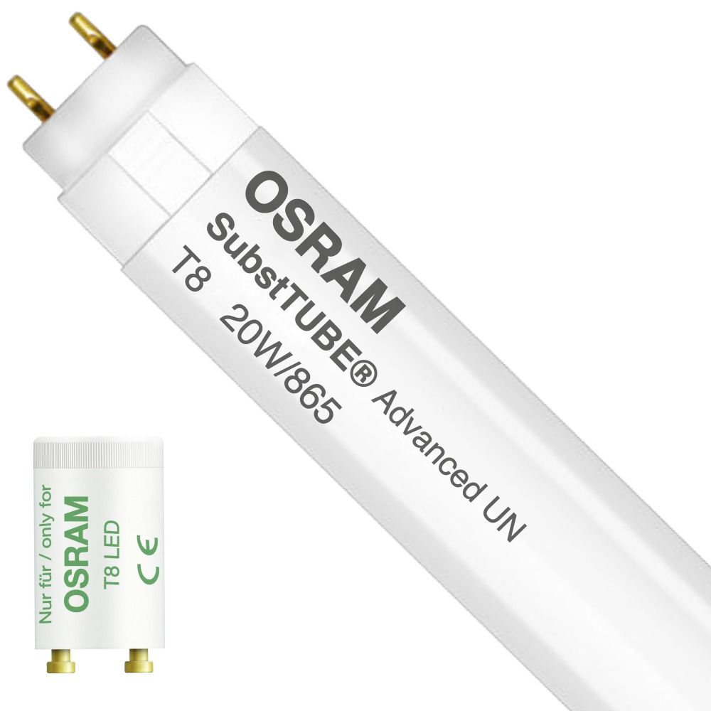 Osram SubstiTUBE Advanced UN 20W 865 150cm | 3100 Lumen - Incl. LED Starter - Ersatz für 58W Osram SubstiTUBE Advanced UN 20W 865 150cm | 3100 Lumen - Incl. LED Starter - Ersatz für 58W