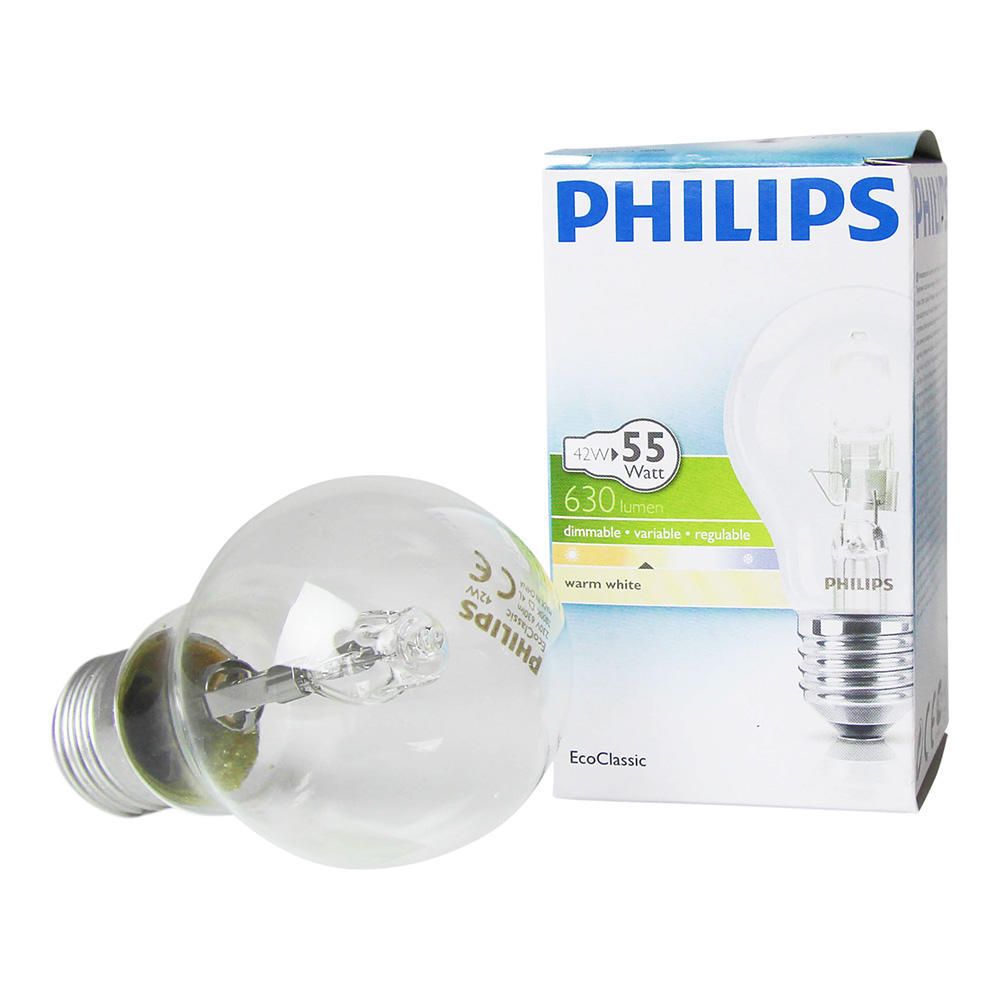 Philips EcoClassic 42W E27 230V A55 Clear Philips EcoClassic 42W E27 230V A55 Clear