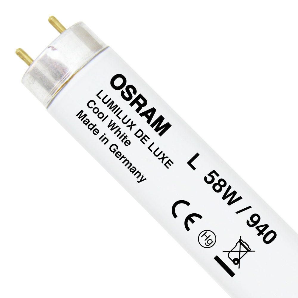 Osram L 58W 940 Lumilux De Luxe | 150cm - Kallvit Osram L 58W 940 Lumilux De Luxe | 150cm - Kallvit
