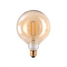 Noxion PRO LED Globe Classic Filament G125 E27 8W 822 Amber | Extra Varm Vit - Dimbar - Ersättare 60W