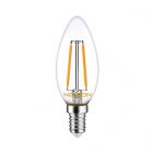 Noxion Lucent Fadenlampe LED Candle 2.5W 827 B35 E14 Klar | Dimmbar - Ersatz für 25W
