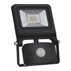 LEDVANCE LED Floodlight Value 10W 4000K 800lm IP44 Black | With Sensor