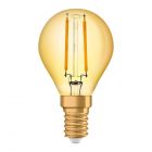 Osram Vintage 1906 LED Classic E14 P 1.5W 824 Filament Dorée | Remplacement 12W
