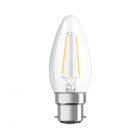 Osram Parathom Retrofit Classic B22d B35 4W 827 470lm Clear | Extra Warm White - Replaces 40W
