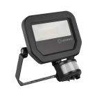 Ledvance LED Breedstraler 10W 4000K 1200lm IP65 | met Sensor - Zwart - Symmetrisch lichtbundel
