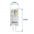 Osram Parathom Pin G4 0.9W 827 Helder | Vervangt 10W
