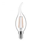 Noxion Lucent Filament LED Candle 2.5W 827 BA35 E14 Klar | Extra Varm Vit - Ersättare 25W