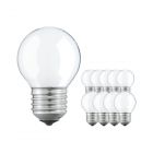 Multipack 10x Estándar Bombilla incandescente Mate P45 E27 60W 230V