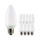 Multipack 10x Standaard Gloeilamp Kaars Mat B35 E27 25W 230V