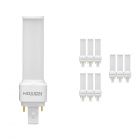 Monipakkaus 10x Noxion Lucent LED PL-C EM 4.5W 830 | Lämmin Valkoinen - 2-nastaa - Korvaa 10W and 13W