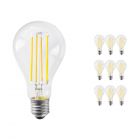 Multipack 10x Noxion Lucent Classic LED Filament A70 E27 12W 827 Clear | Replacer for 100W