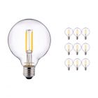 Mehrfachpackung 10x Noxion PRO LED Globe Classic Fadenlampe G95 E27 8W 827 Klar | Extra Warmweiß - Dimmbar - Ersatz für 60W