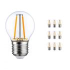 Mehrfachpackung 10x Noxion Lucent LED Lustre E27 2.6W 827 Fadenlampe | Extra Warmweiß - Ersatz für 25W