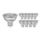 Multipack 10x Noxion LED Spot GU5.3 8W 830 60D 660lm | Dimbaar - Vervanger voor 50W