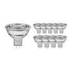 Multipack 10x Noxion LED Spot GU5.3 8W 827 36D 660lm | Dimmable - Extra Warm White - Replaces 50W