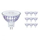 Mehrfachpackung 10x Philips LEDspot LV Value GU5.3 MR16 5.5W 830 36D (MASTER) | Warmweiß - Dimmbar - Ersatz für 35W