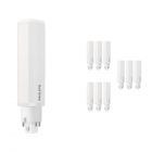 Multipack 10x Philips CorePro PL-C LED 6.5W 830 | Warm White - 4-Pin - Replaces 18W