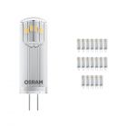 Mehrfachpackung 20x Osram Parathom Pin G4 1.8W 827 Klar | Ersatz für 20W