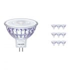 Voordeelpak 10x Philips LEDspot LV Value GU5.3 MR16 5.5W 827 60D (MASTER) | Dimbaar - Vervanger voor 35W