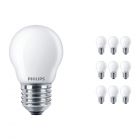 Voordeelpak 10x Philips Classic LEDlustre E27 P45 4.3W 827 Mat | Vervangt 40W