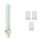 Mehrfachpackung 10x Philips PL-S 9W 827 2P (MASTER) | Extra Warmweiß - 2-Pins