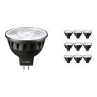 Multipack 10x Philips LEDspot ExpertColor GU5.3 MR16 7.5W 927 36D (MASTER) | Highest Colour Rendering - Dimmable - Replacer for 50W