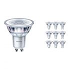 Monipakkaus 10x Philips CorePro LEDspot MV GU10 3.5W 840 36D | Kylmä Valkoinen - Korvaa 35W