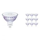Mehrfachpackung 10x Philips LEDspot VLE GU5.3 MR16 7W 827 60D (MASTER) | Extra Warmweiß - Dimmbar - Ersatz für 50W