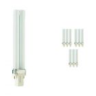 Lot 10x Philips PL-S 9W 840 2P (MASTER) | 2 broches