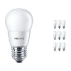 Voordeelpak 10x Philips CorePro LEDlustre E27 P48 7W 827 Mat | Vervanger voor 60W