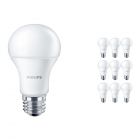 Fordelspakke 10x Philips CorePro LEDbulb E27 A60 10W 840 Matt | erstatter 75W