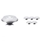 Multipack 6x Philips LEDspot ExpertColor G53 AR111 (MASTER) 11W 930 24D | Best Colour Rendering - Dimmable - Replaces 50W