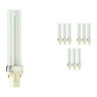 Mehrfachpackung 10x Philips PL-S 7W 840 2P (MASTER) | Kaltweiß - 2-Pins