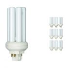 Mehrfachpackung 10x Philips PL-T 18W 830 4P (MASTER) | Warmweiß - 4-Pins