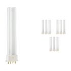 Lot 10x Philips PL-S 9W 840 4P (MASTER) | Blanc Froid - 4-Pins