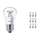 Multipack 10x Philips CorePro LEDluster E27 P45 4W 827 Clear | Replaces 25W