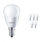Mehrfachpackung 6x Philips CorePro LEDluster E14 P45 5.5W 827 Matt | Ersatz für 40W