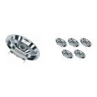 Lot 6x Osram 48835 Halospot 111 ES (IRC) 50W 12V G53 WFL 40D