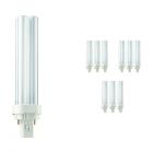 Fordelspakning 10x Philips PL-C 18W 840 2P (MASTER) | kald hvit - 2-stift