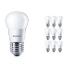 Mehrfachpackung 10x Philips CorePro LEDluster E27 P45 5.5W 827 Matt | Ersatz für 40W