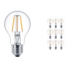 Voordeelpak 10x Philips Klassiek LEDbulb E27 A60 4.3W 827 Helder | Vervanger voor 40W