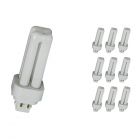 Multipack 10x Osram Dulux D/E 10W 827 | Luz muy Cálida - 4-Pines