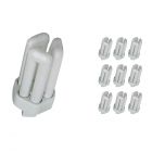 Multipack 10x Osram Dulux T Plus 18W 840 | Cool White - 2-Pin