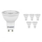 Multipack 6x Sylvania RefLED GU10 ES50 7W 830 36D S | Warm White - Replaces 80W