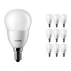 Multipack 10x Philips CorePro LEDluster E14 P45 4W 827 Matt | Replaces 25W