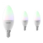 Fordelspakke 3x Calex Smart Kerte LED Pære E14 5W 470lm 2200-4000K RGB + CCT | Tuya Wi-Fi