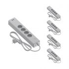 Multipack 5x Calex Smart Power Strip + USB EU | Tuya Wifi