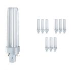 Confezione Multipack 10x Osram Dulux D 18W 827 | Bianco MolaCaldo - 2-Pin
