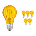 Voordeelpak 6x Osram Parathom Klassiek Color E27 2W | Geel - Vervanger voor 15W