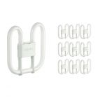 Monipakkaus 10x Philips PL-Q 16W 830 4P (MASTER) | Lämmin Valkoinen - 4-nastaa